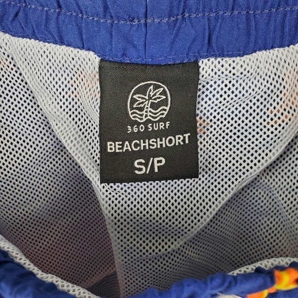 360 Surf Mens Beach Short Navy w/ Surfboards and Waves Recycled Poly Choose Size - Picture 7 of 8
